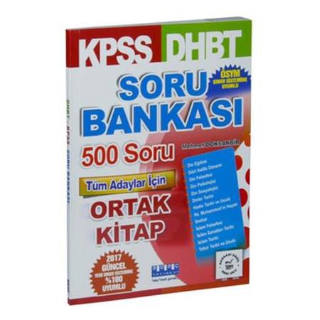 Kpss Dhbt Soru Bankası 500 Soru Tüm Adaylar İçin Ortak Kitap - Mehmet Doksanbir